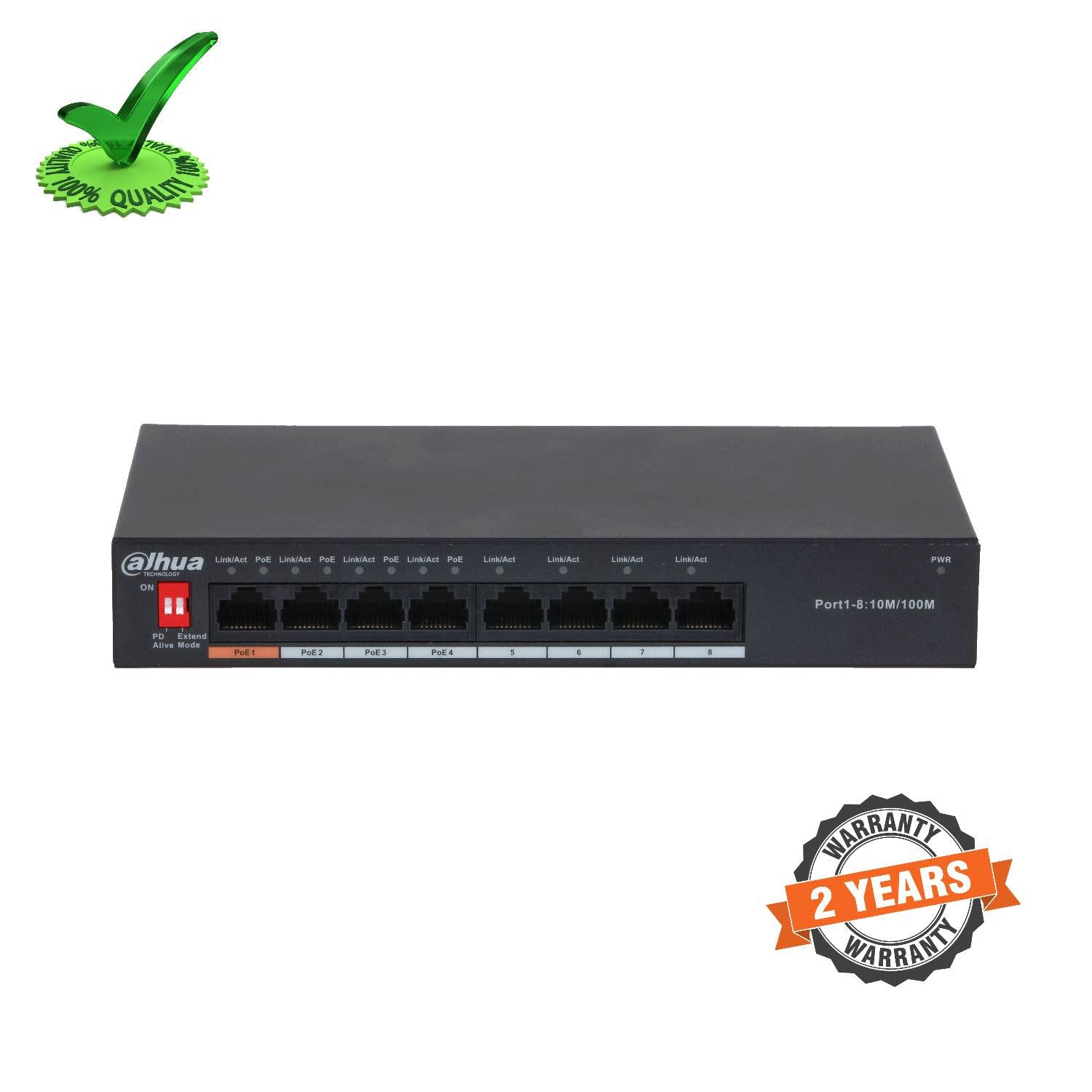 Dahua DH-PFS3008-8ET-60 8-Port Switch with 4-Port PoE Dahua DH-PFS3008-8ET-60 8-Port Switch with 4-Port PoE